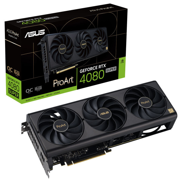 ASUS ProArt GeForce RTX 4080 SUPER OC Edition 16 GB Cartes graphiques ASUS, Ultra Pc Gamer Maroc