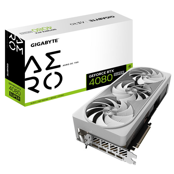 Gigabyte GeForce RTX 4080 SUPER AERO OC 16G Cartes graphiques Gigabyte, Ultra Pc Gamer Maroc