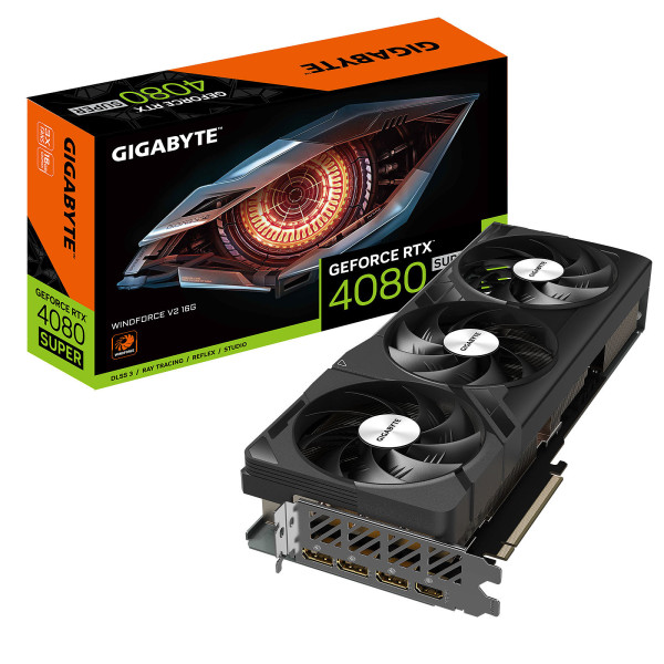 Gigabyte GeForce RTX 4080 SUPER WINDFORCE OC 16GB GDDR6X Cartes graphiques Gigabyte, Ultra Pc Gamer Maroc