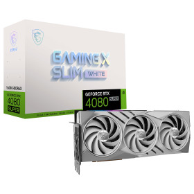 MSI GeForce RTX 4080 SUPER 16G GAMING X SLIM WHITE Cartes graphiques MSI, Ultra Pc Gamer Maroc