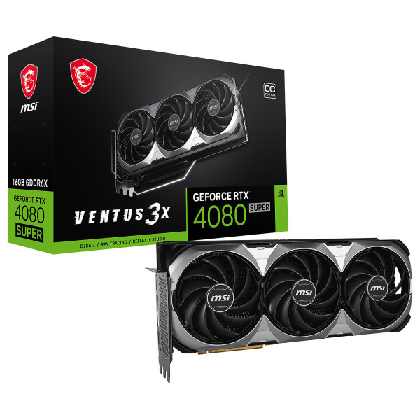 MSI GeForce RTX 4080 SUPER VENTUS 3X OC 16GB GDDR6X Cartes graphiques MSI, Ultra Pc Gamer Maroc