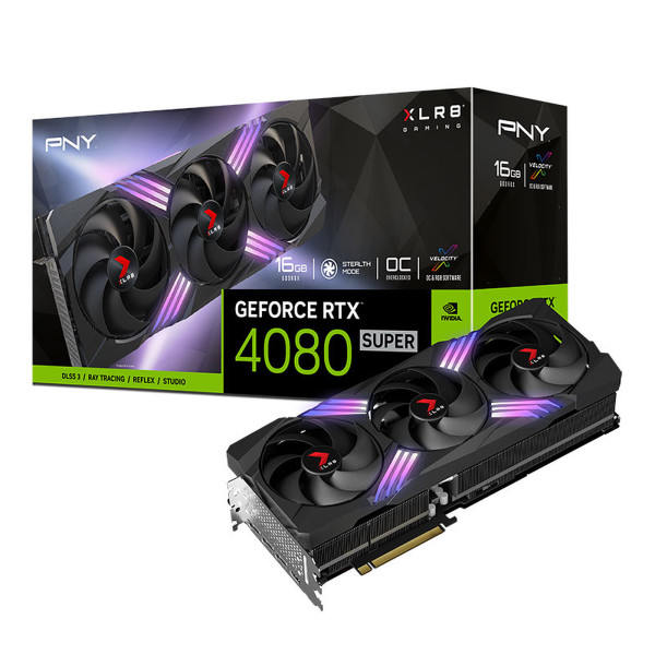 PNY GeForce RTX 4080 SUPER 16GB XLR8 Gaming VERTO OC Cartes graphiques PNY, Ultra Pc Gamer Maroc