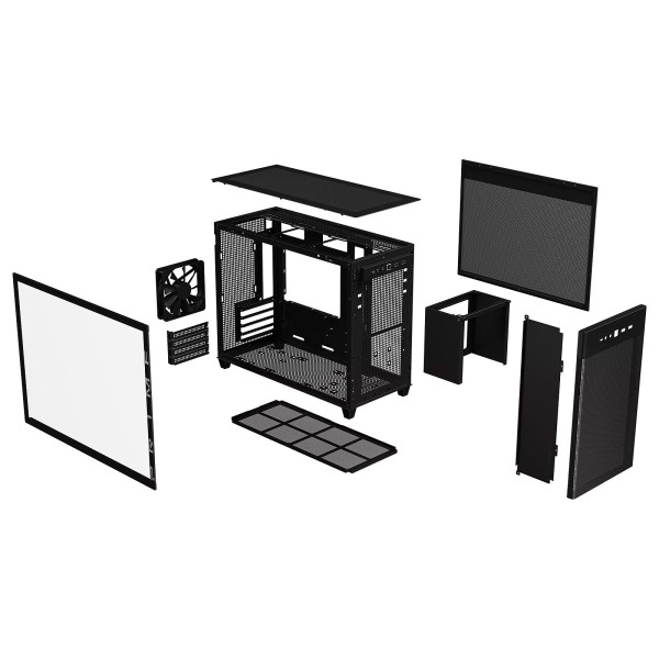 ASUS Prime AP201 TG Black Boitiers PC ASUS, Ultra Pc Gamer Maroc
