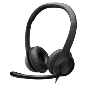 Logitech USB Headset H390 Black Casques Logitech, Ultra Pc Gamer Maroc