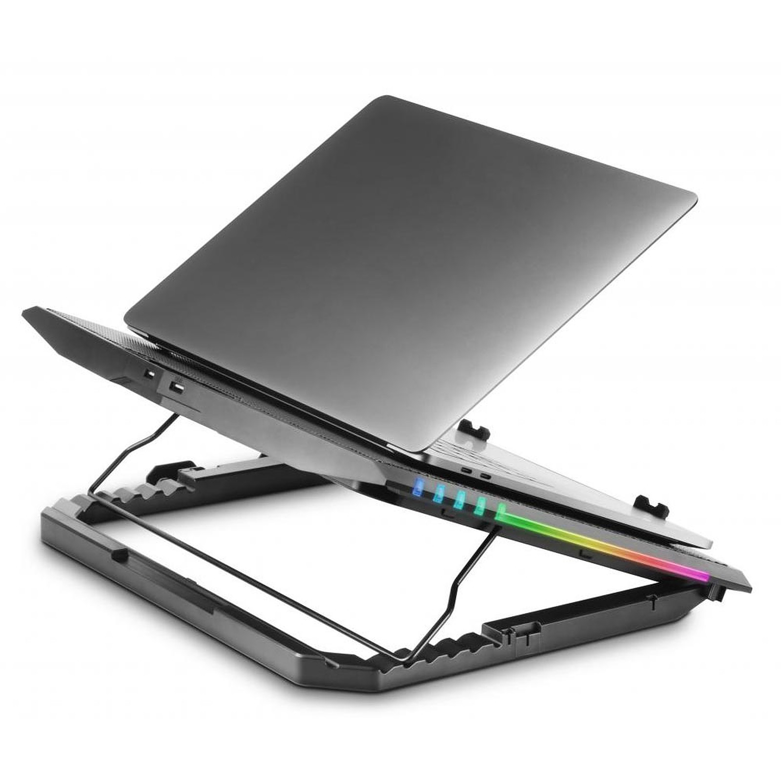 Mars Gaming MNBC-ULTRA, Koelbasis en Stand, 140mm Ventilator, CoolCore Airflow Technologie, RGB Chroma, 5 Posities, Compatibiliteit met Laptops tot 18, Smartphonehouder, 4x USB-A, Zwart Mars Gaming MNBC-ULTRA, Koelbasis en Stand, 140mm Ventilator, CoolCore Airflow Technologie, RGB Chroma, 5 Posities, Compatibiliteit met Laptops tot 18, Smartphonehouder, 4x USB-A, Zwart