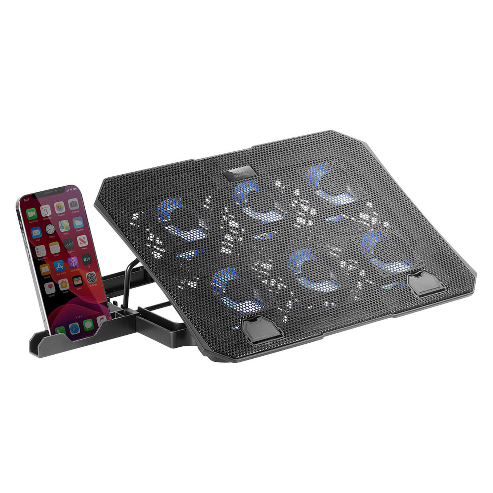 Mars Gaming MNBC-Ultra Base De Refroidissement Et Support Pour Ordinateurs Portables Jusqua 18 Rgb 5 Positions Noir Mars Gaming MNBC-Ultra Base De Refroidissement Et Support Pour Ordinateurs Portables Jusqua 18 Rgb 5 Positions Noir