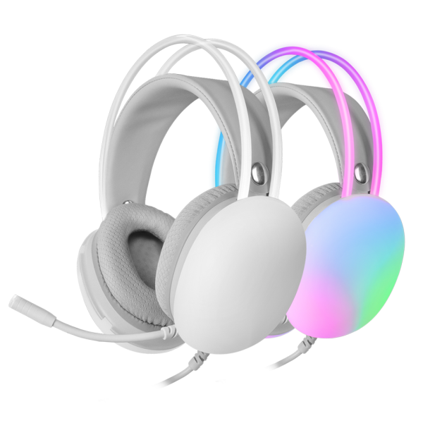 Mars Gaming MH-GLOW Chroma White Casques Mars Gaming, Ultra Pc Gamer Maroc