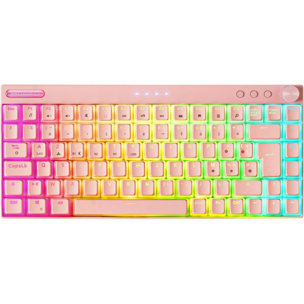 Mars Gaming MKCLOUD RGB Pink (Red Switch) Claviers Mars Gaming, Ultra Pc Gamer Maroc