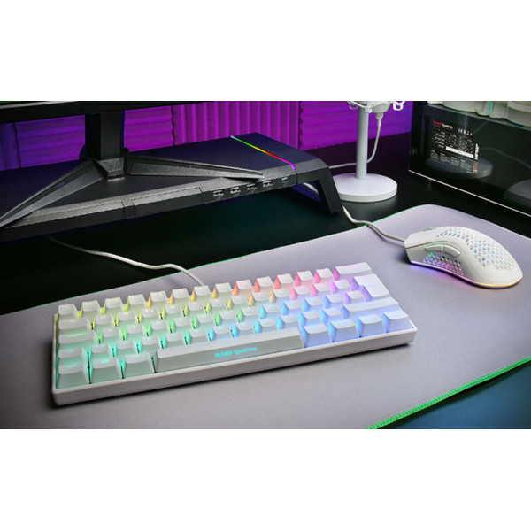 Mars Gaming MKMINI White (Red Switch) Claviers Mars Gaming, Ultra Pc Gamer Maroc