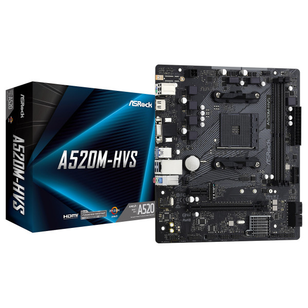 ASRock A520M-HVS Cartes mères ASRock, Ultra Pc Gamer Maroc