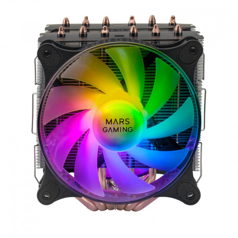 Mars Gaming MCPU-2T, Dubbele Toren CPU-Koeler, 6 HCT Heatpipes, TDP 280W, Ultrastille PWM 120mm Ventilator, Universele Multisocket