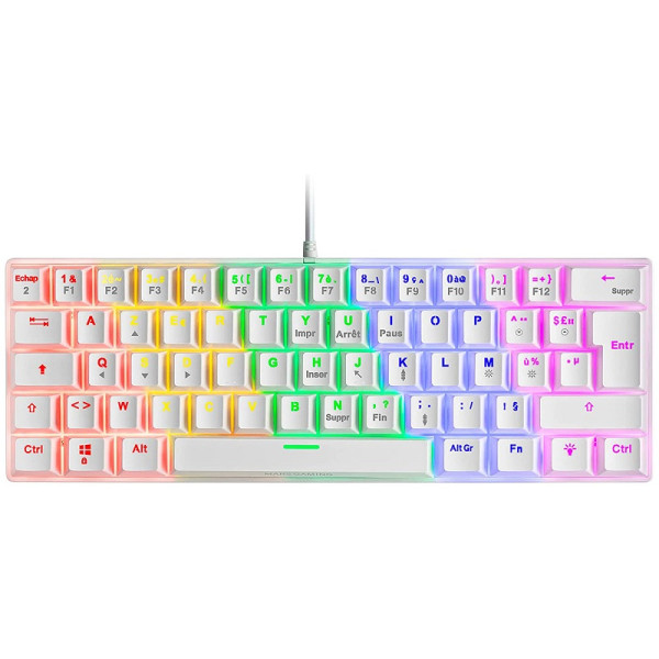 Mars Gaming MKULTRA White (Brown Switch) Claviers Mars Gaming, Ultra Pc Gamer Maroc