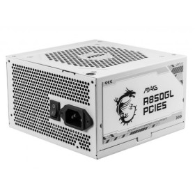 MSI MAG A850GL PCIE5 80PLUS Gold 850W White Alimentations PC MSI, Ultra Pc Gamer Maroc