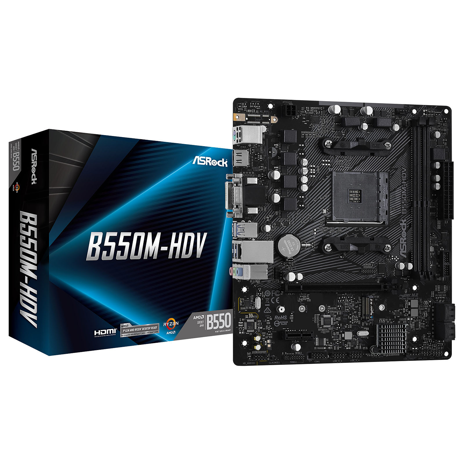 ASRock B550M-HDV - Carte mère - | Muséericorde