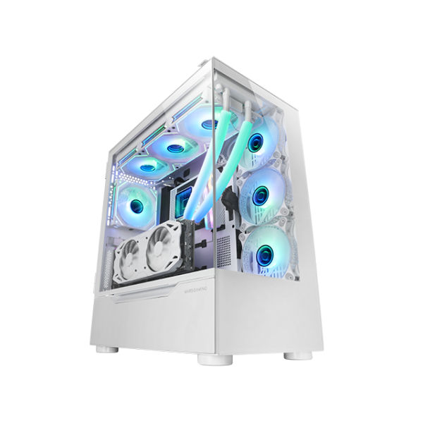 Mars Gaming MC-ULT White Boitiers PC Mars Gaming, Ultra Pc Gamer Maroc