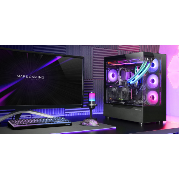 Mars Gaming MC-ULT Black Boitiers PC Mars Gaming, Ultra Pc Gamer Maroc