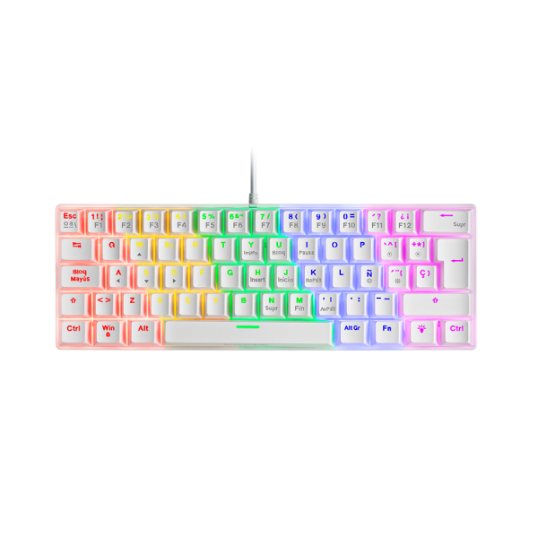 Mars Gaming MK60 White (Blue Switch) Claviers Mars Gaming, Ultra Pc Gamer Maroc