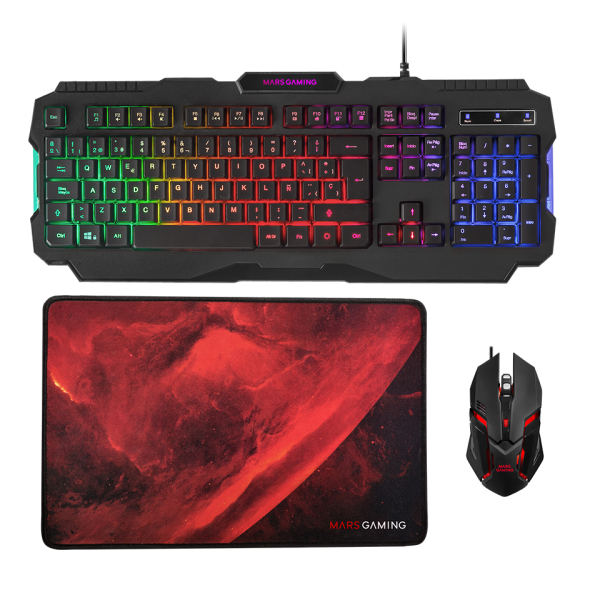 Mars Gaming MCP118 Combo 3in1 Kits claviers/souris Mars Gaming, Ultra Pc Gamer Maroc