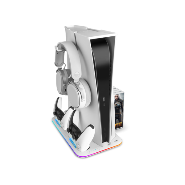 Mars Gaming MPS5-B PS5 Stand White Console Mars Gaming, Ultra Pc Gamer Maroc