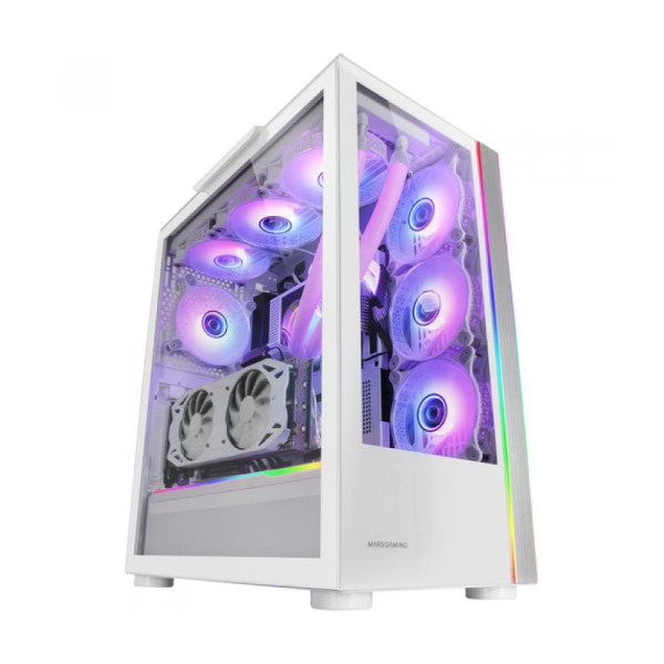Mars Gaming MCULTRA White Boitiers PC Mars Gaming, Ultra Pc Gamer Maroc