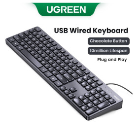 Ugreen Clavier filaire 1,5M (90875) Claviers UGREEN, Ultra Pc Gamer Maroc