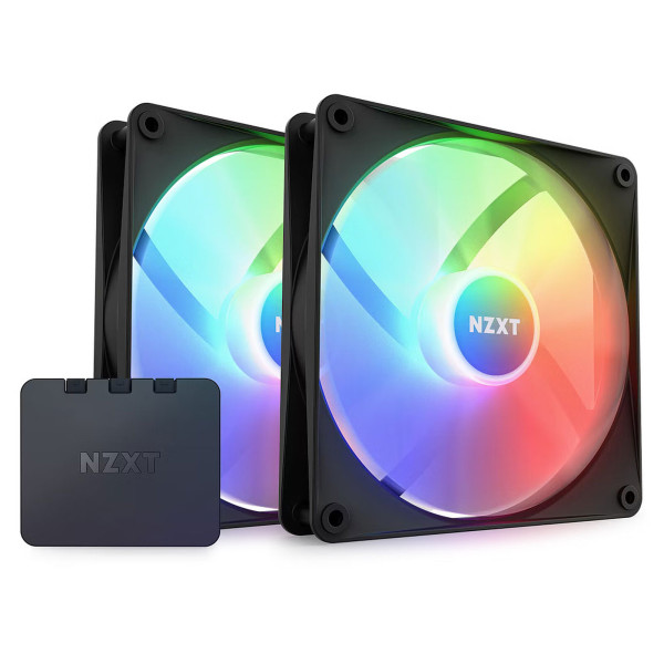 NZXT F140 RGB Core Twin Pack (Black) Ventilateurs boîtier NZXT, Ultra Pc Gamer Maroc