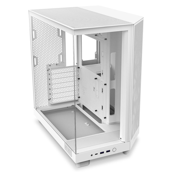 NZXT H6 Flow White Boitiers PC NZXT, Ultra Pc Gamer Maroc