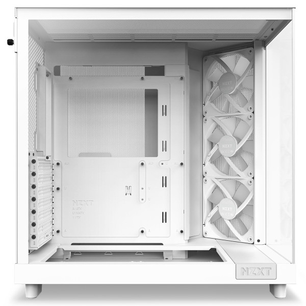 NZXT H6 Flow RGB White Boitiers PC NZXT, Ultra Pc Gamer Maroc