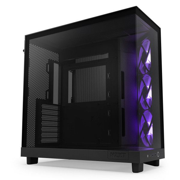 NZXT H6 Flow RGB Black Boitiers PC NZXT, Ultra Pc Gamer Maroc