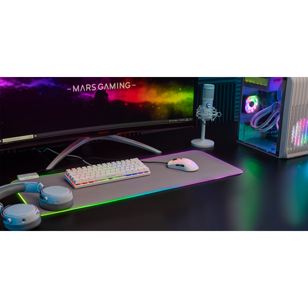 Mars Gaming MK60 White (Brown Switch) Claviers Mars Gaming, Ultra Pc Gamer Maroc