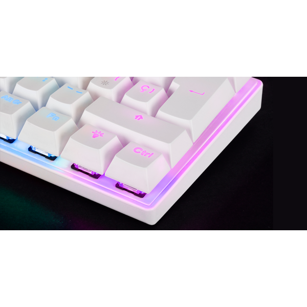 Mars Gaming MK60 White (Brown Switch) Claviers Mars Gaming, Ultra Pc Gamer Maroc