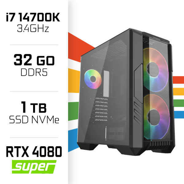 PC Gamer UltraPC Intel Core i7 14700K/1TB SSD/32GB DDR5/RTX4080 SUPER PC Gamer Avancé UltraPC, Ultra Pc Gamer Maroc