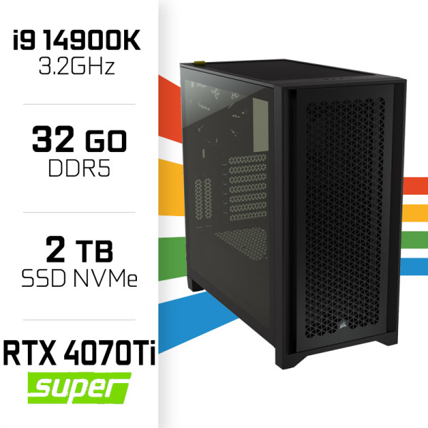 PC Gamer UltraPC Core i9 14900K/2TB SSD/32GB DDR5/RTX4070TISUPER PC Gamer Avancé UltraPC, Ultra Pc Gamer Maroc