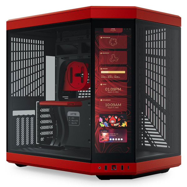 Hyte Y70 Touch Infinite (Noir/Rouge) Boitiers PC HYTE, Ultra Pc Gamer Maroc