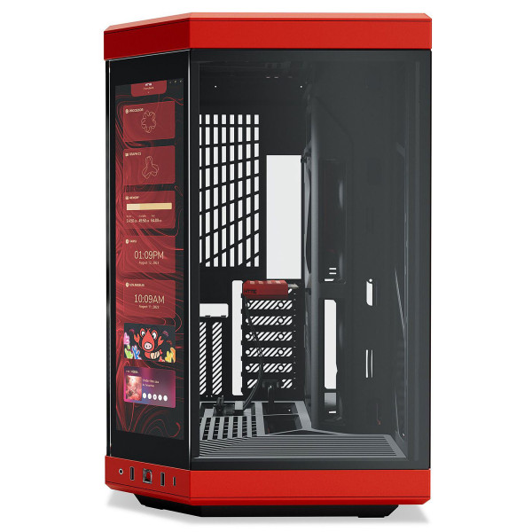 Hyte Y70 Touch Infinite (Noir/Rouge) Boitiers PC HYTE, Ultra Pc Gamer Maroc