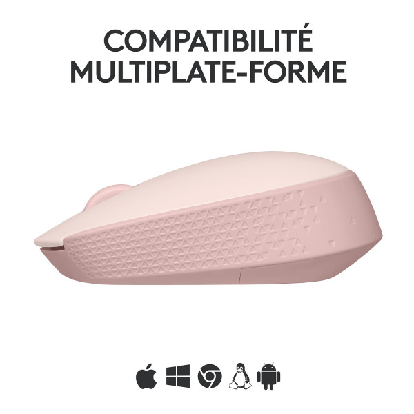 Logitech M171 Wireless Mouse (Rose) Souris Logitech, Ultra Pc Gamer Maroc