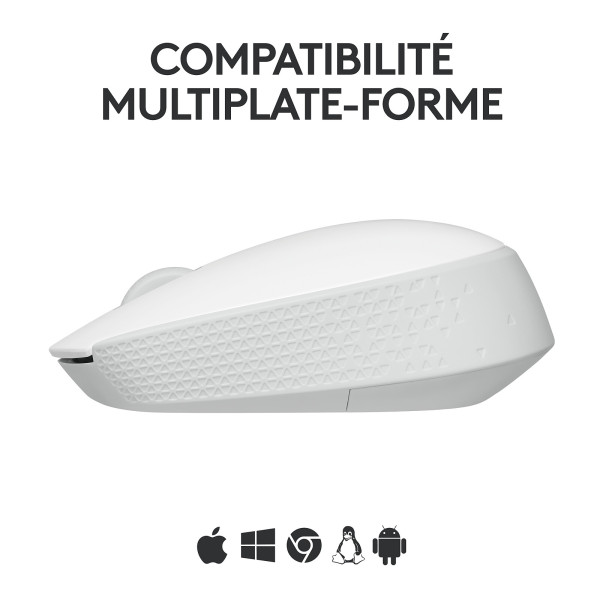Logitech M171 Wireless Mouse (White) Souris Logitech, Ultra Pc Gamer Maroc