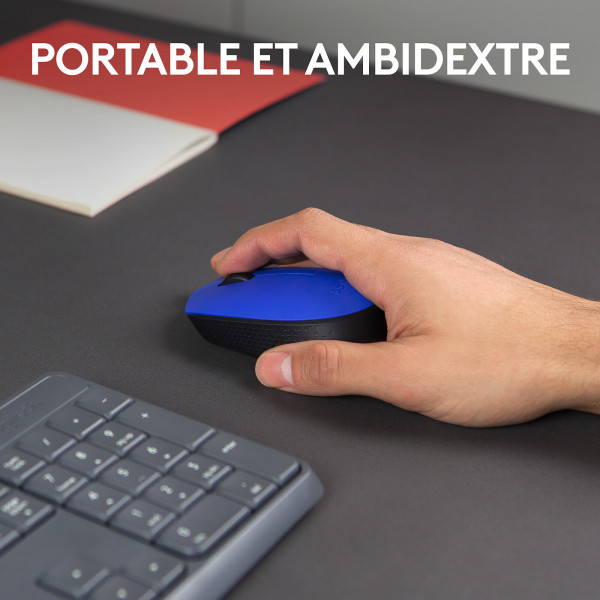 Logitech M171 Wireless Mouse (Blue) Souris Logitech, Ultra Pc Gamer Maroc