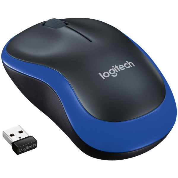 Logitech Wireless Mouse M185 (Blue) Souris Logitech, Ultra Pc Gamer Maroc