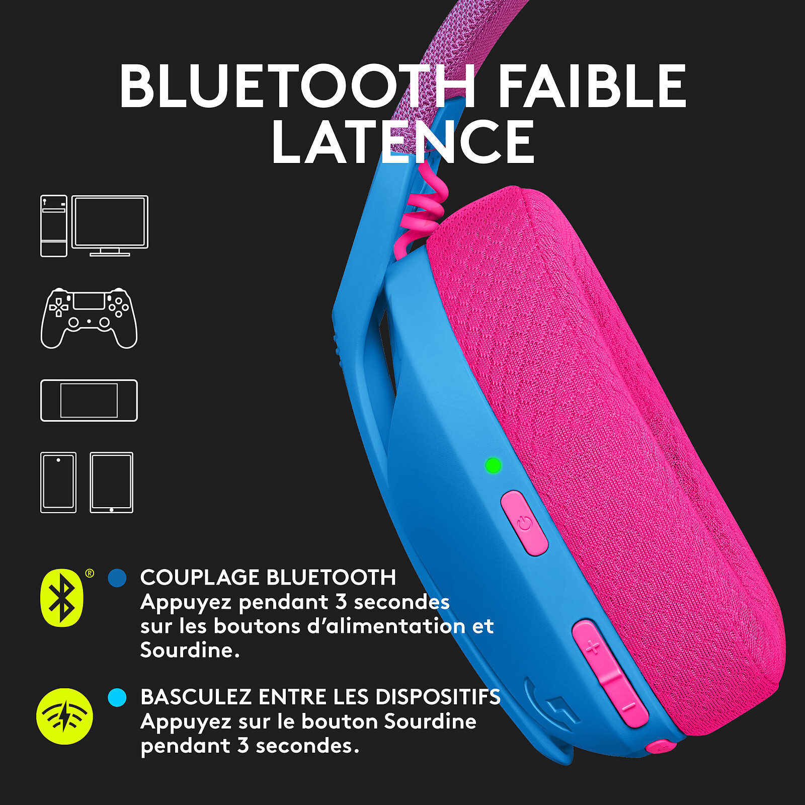 Casque à Boissons Tobar – Tient 2 Canettes, Paille Intégrée – Mains Libres Pour Danser – 4 Couleurs Disponibles