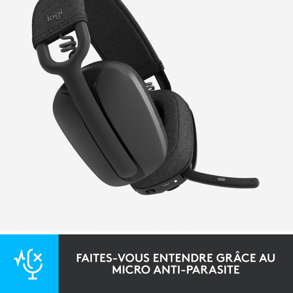 Logitech Zone Vibe 100 Graphite Casques Logitech, Ultra Pc Gamer Maroc