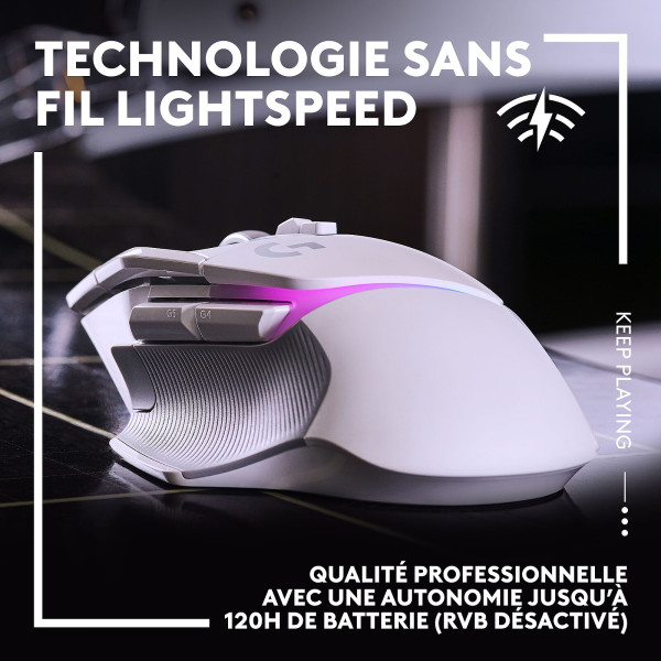 Logitech G G502X Plus Blanc Souris Logitech, Ultra Pc Gamer Maroc