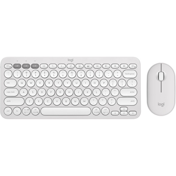 Logitech Pebble 2 Combo (White) Claviers Logitech, Ultra Pc Gamer Maroc