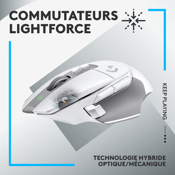 Logitech G G502X Lightspeed White Souris Logitech, Ultra Pc Gamer Maroc