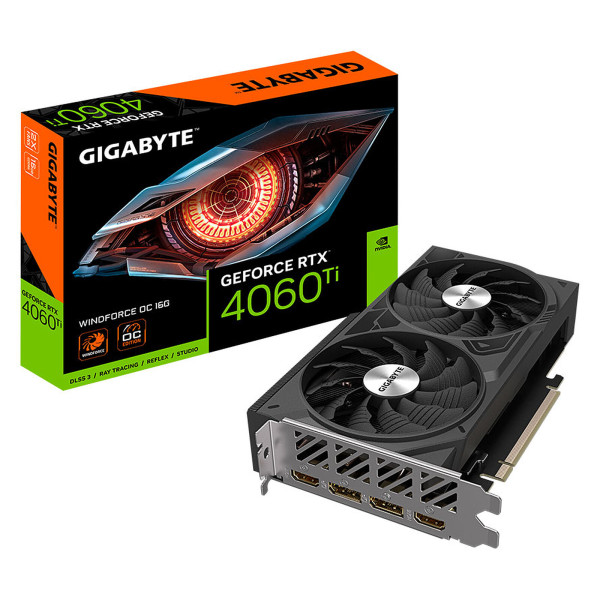Gigabyte GeForce RTX 4060 Ti WINDFORCE OC 16GB GDDR6 Cartes graphiques Gigabyte, Ultra Pc Gamer Maroc