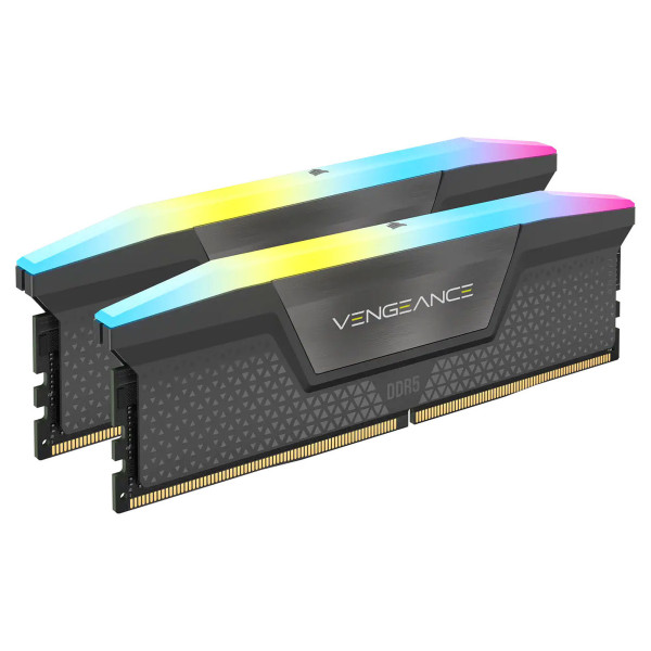 Corsair Vengeance RGB DDR5 64Go (2 x 32Go) 5200 MHz CL40 Mémoire vive DDR5 Corsair, Ultra Pc Gamer Maroc