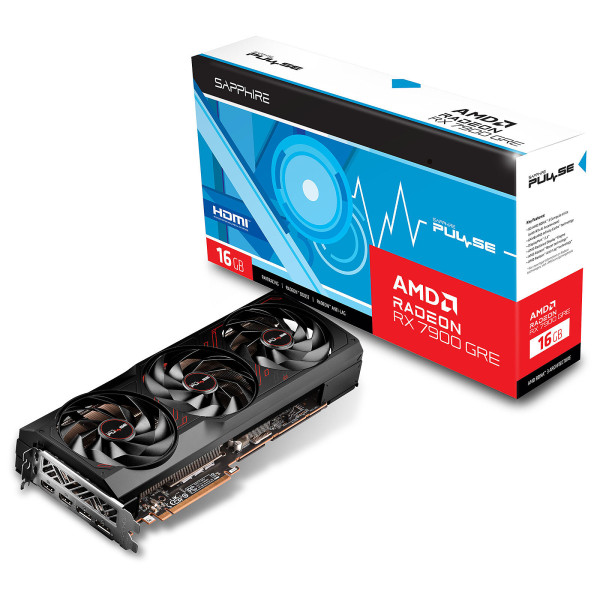 Sapphire Pulse AMD Radeon RX 7900 GRE 16GB GDDR6 Cartes graphiques Sapphire, Ultra Pc Gamer Maroc