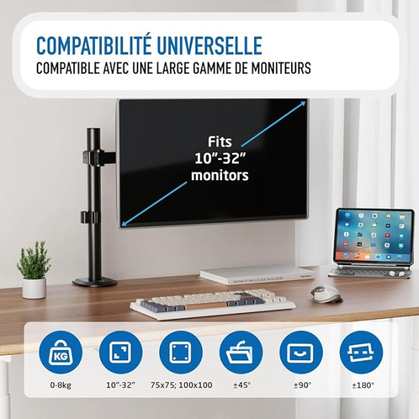 Ewent EW1510 10-32" Bras & Pied Ewent, Ultra Pc Gamer Maroc