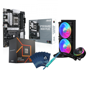 AMD Ryzen 5 7600 Wraith Stealth (3.8 GHz / 5.1 GHz) + ASUS PRIME B650-PLUS + Arctic MX-6 (4 grammes) + MX Cleaner Accueil Ult...