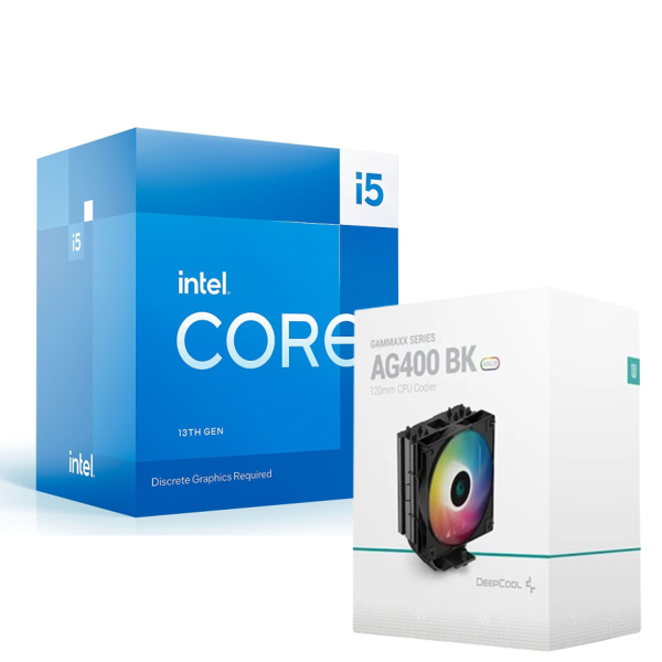 Intel Core i5 13400F (2.5 GHz / 4.6 GHz) + DeepCool AG400 ARGB Black Processeurs UltraPC, Ultra Pc Gamer Maroc